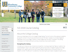 Tablet Screenshot of catalog.sunywcc.edu